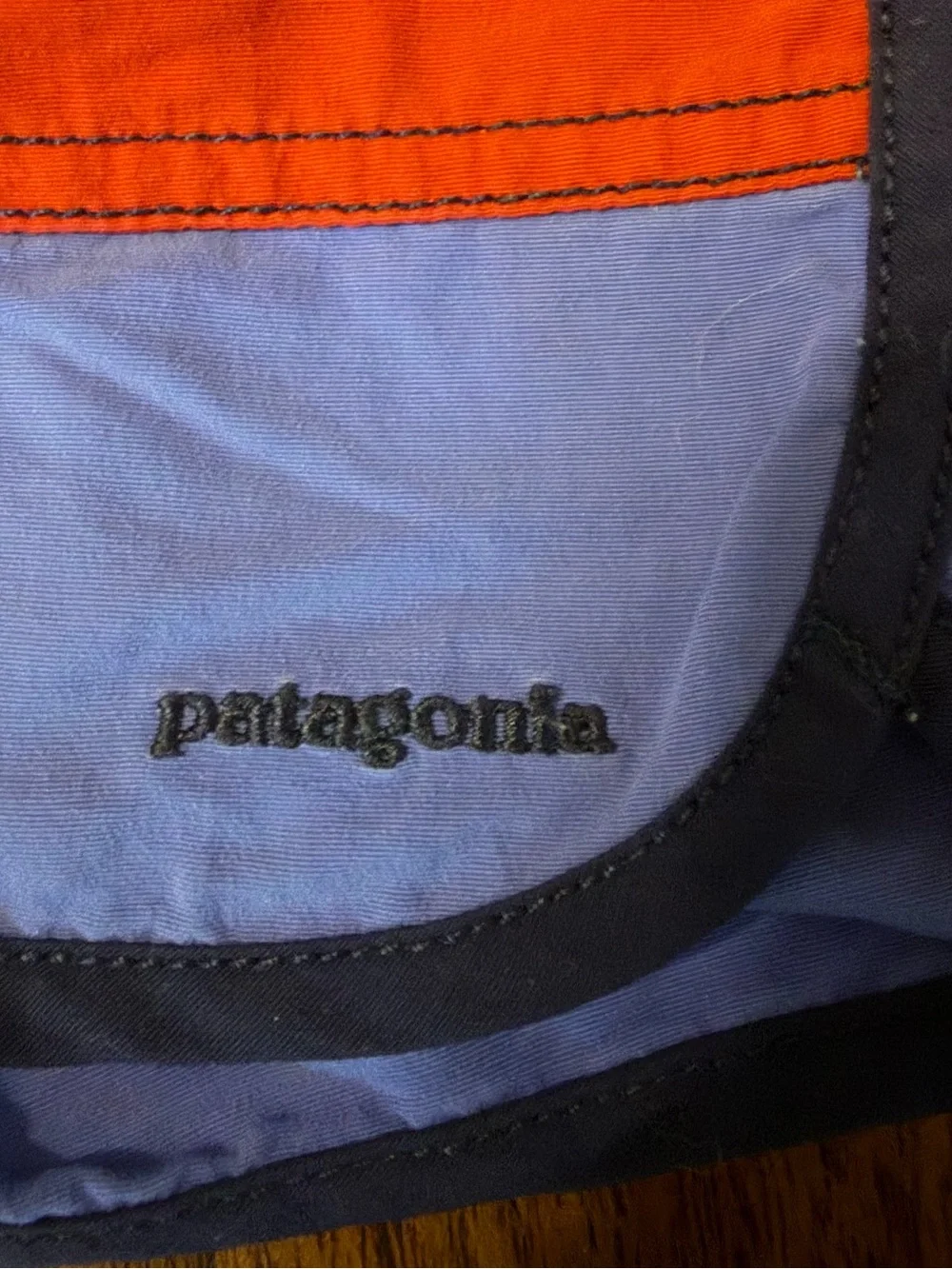 Patagonia Colorblock Kids Swim Shorts - Navy, Red, Light Blue, 5T